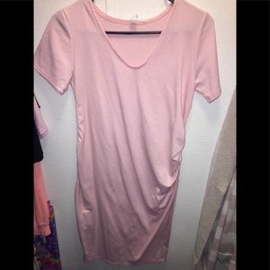 Pink blush maternity dress